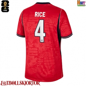 England Declan Rice #4 Bortatröja VM 2026 Kortärmad
